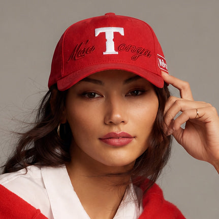 Red Suede Mate Ma’a Tonga hat