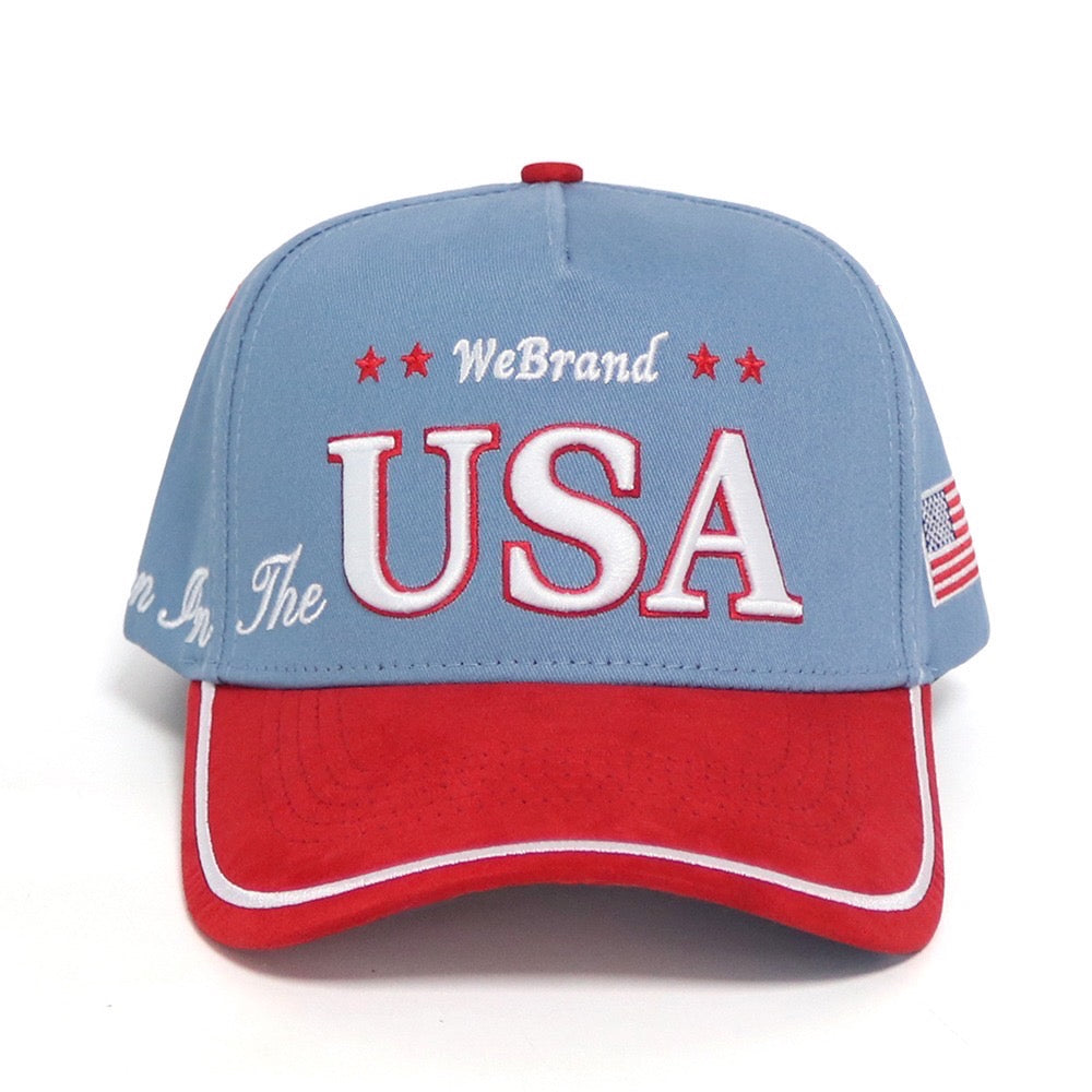 Powder blue Born in the USA hat