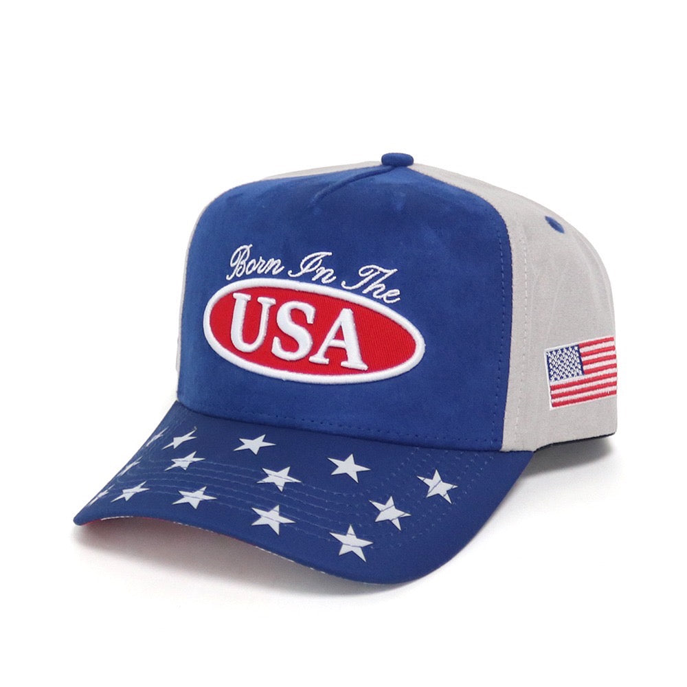 Royal Blue Stars Edition Born in the USA hat